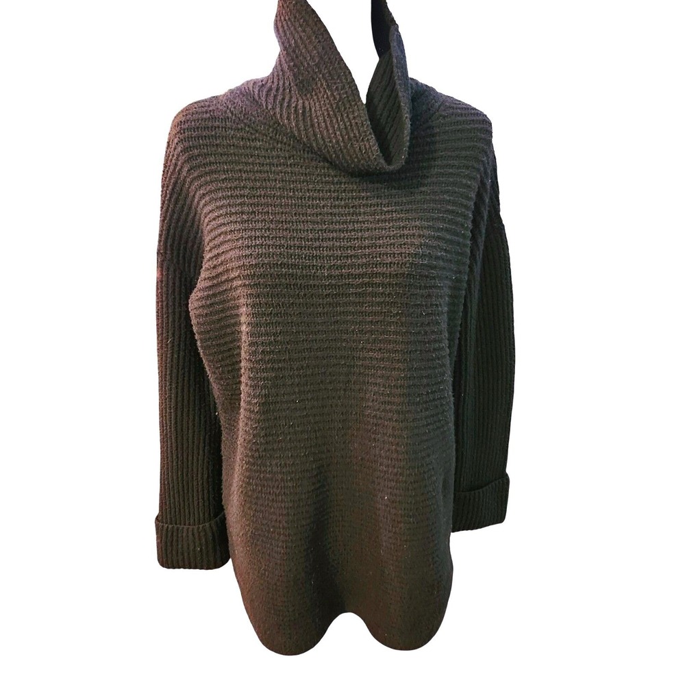 PILCRO by Anthropologie Women's Black Turtleneck‎ XS Knit see description